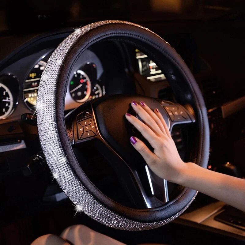 Crystal Rhinestone Steering Wheel Cover